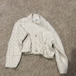 Endless Rose Cream Cable Knit Jacket